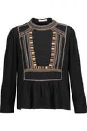 Cerza embroidered crepe blouse at The Outnet