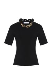 Chain-Detailed Knit Sweater By Rabanne at Moda Operandi
