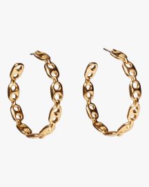 Chain Link Hoop Earrings at Olive LA