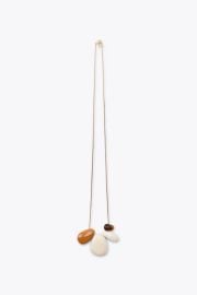 Chain Necklace with Resin Stones at Zara