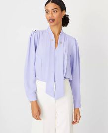 Chain Tie Neck Popover at Ann Taylor