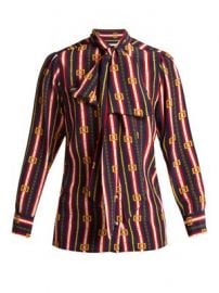 Chain-print silk shirt at Matches