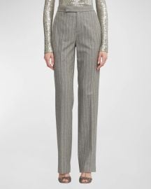 Chalkstripe Flannel Suit at Neiman Marcus