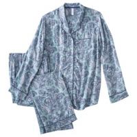 Challis pajamas in cool waterfall by Gilligan and Omalley at Target