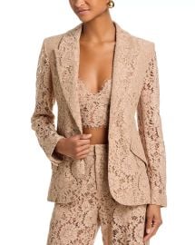 Chamberlain Lace Blazer, Aislin Lace Bralette Top & Livvy Lace Straight Leg Trousers at Bloomingdales