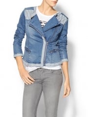 Chambray moto jacket at Piperlime