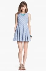 Chambray polka dot dress at Nordstrom