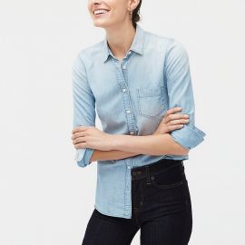 Chambray shirt in perfect fit at J.Crew