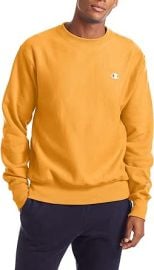 Champion Menx27s Crewneck Sweatshirt Reverse Weave Heavyweight Fleece Sweatshirt For Men at Mens Clothing store at Amazon