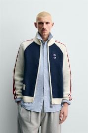 Champion X Zara Color Block Stripe Cardigan at Zara