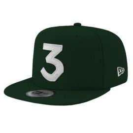 Chance 3 New Era Dark GreenWhite Hat Chance the Rapper Official at Chance the Rapper