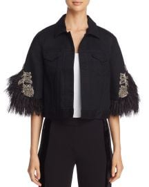 Chandra Embellished Denim Jacket at Bloomingdales