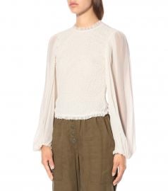 Chandra silk-crepon top at Mytheresa