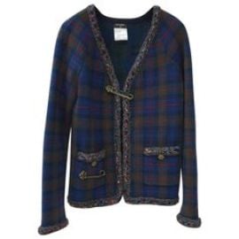 Chanel 13A Cashmere Blazer Jacket Cardigan For Sale at 1stDibs at 1stDibs