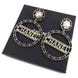 Chanel 2018 XL Braided Logo Runway Earrings I MISS YOU VINTAGE at Chanel