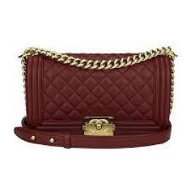 Chanel Boy Bag Burgundy Lambskin at 1st Dibs