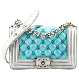 Chanel Boy Flap Bag Quilted Holographic PVC Small at 1stDibs chanel holographic bag at 1st Dibs