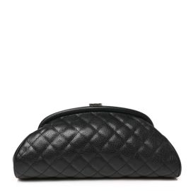 Chanel Caviar Quilted Timeless Clutch Black at Fashionphile