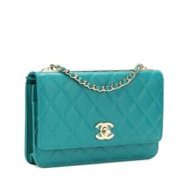 Chanel Green Quilted Lambskin Trendy CC WOC Wallet On Chain Gold Hardware 2019 Available For Immediate Sale At Sothebys at Sothebys