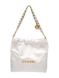 Chanel Hobos Quilted Bag 22 in White at The Real Real