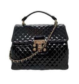 Chanel Kelly Mademoiselle Lock Top Handle Bag at 1stdibs