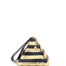 Chanel Kheops Pyramid Bag Striped Lambskin Black 3938704 at Rebag