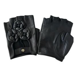 Chanel Lambskin Leather Fingerless Gloves at Vestiaire Collective