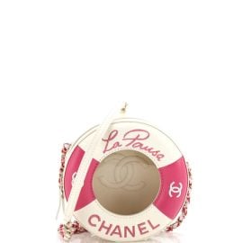 Chanel Lifesaver Round Crossbody Bag Lambskin Small ShopSimon at Shop Simon