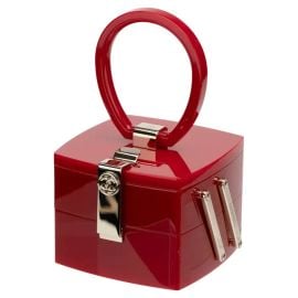 Chanel Minaudire Limited Edition Red Lucite Vanity Case With Mirror at 1stDibs at 1st Dibs