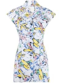 Chanel Pre-Owned 1980-1990s airplane-print Dress - at Farfetch