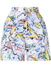 Chanel Pre-Owned 1990s airplane-print Shorts - at Farfetch