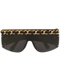 Chanel Pre-Owned Chain Embellished Sunglasses - Farfetch at Farfetch