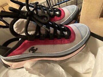 Chanel Suede CC Logo Flat Runner Trainer Sneaker 40 eBay at eBay