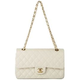 Chanel off-white quilted leather TIMELESS CLASSIC FLAP MEDIUM Shoulder Bag at 1stDibs white chanel bag chanel white bag off white chanel bag at 1st Dibs