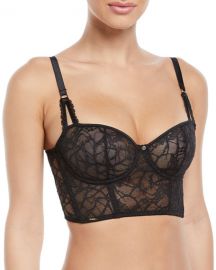 Chantelle Segur Lace Half-Cup Bustier at Neiman Marcus