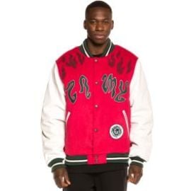 Chaqueta Baseball Grimey Yoga Fire FW20 Red at Grimey