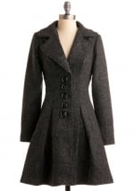 Charcoal coat from Modcloth at Modcloth