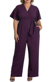 Charisma Faux Wrap Crepe Jumpsuit at Nordstrom