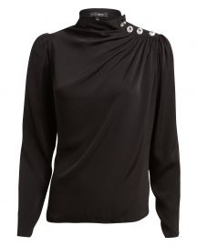 Charity Embellished Silk Blouse at Intermix