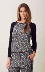 Charles Henry printed raglan pullover at Planet Blue