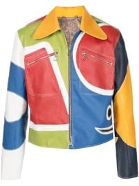 Charles Jeffrey Loverboy Patchwork Faux Leather Jacket at Farfetch