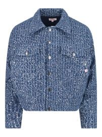 Charles Jeffrey Loverboy sequin-embellished Denim Jacket Blue at Farfetch