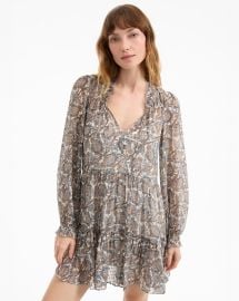 Charles Silk Mini Dress in Paisley at Veronica Beard