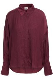 Charli Irene Satin Jacquard Shirt at The Outnet