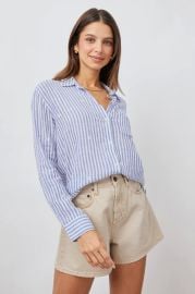 Charli Striped Daisy Shirt at Rails