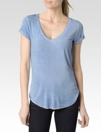 Charlie T-shirt in Vintage Coronet Blue at Paige