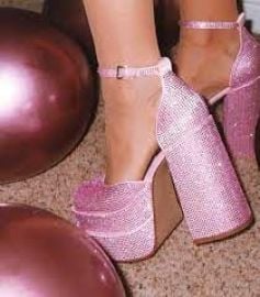 Charlize Sandal in Pink Rhinestone at Steve Madden