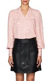 Charlotte Floral Silk Jacquard Blouse by Maison Mayle at Barneys