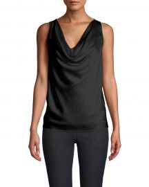 Charmeuse Cowl Neck Blouse by Nicole Miller at Nicole Miller