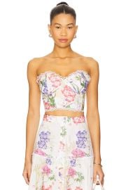 Charo Ruiz Ibiza Bio Bustier In White Botanic at Revolve